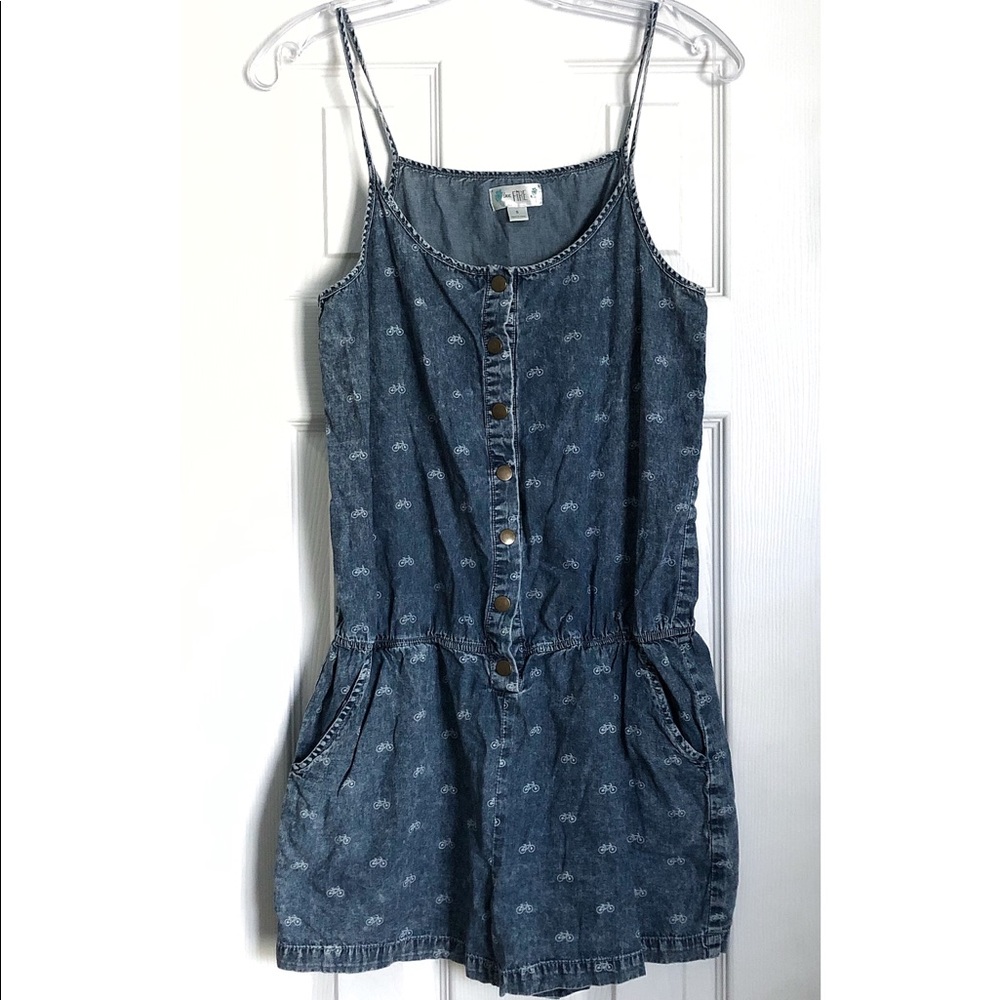 ❌SOLD❌ Patterned Denim Romper